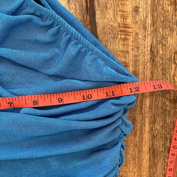 Lioness The Goddess Mini Dress XS Teal Blue Shimmer - Picture 10 of 12